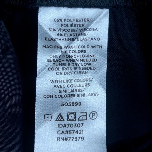 Ann Taylor Factory Womens Pants Blue Mid Rise Straight Stretch 6 - Picture 6 of 12